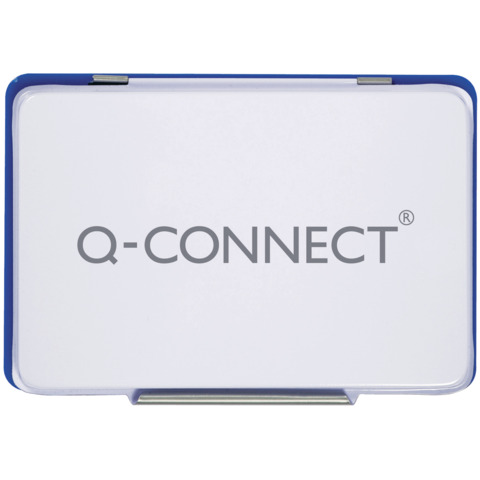 Cuscinetto per timbri Q-Connect 11×7 cm blu KF25209