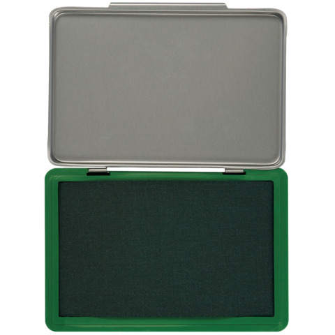 Cuscinetto per timbri Q-Connect 11×7 cm verde KF25210
