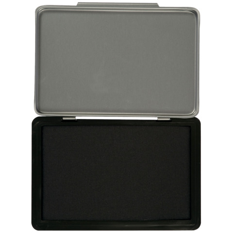 Cuscinetto per timbri Q-Connect 11×7 cm nero KF25211