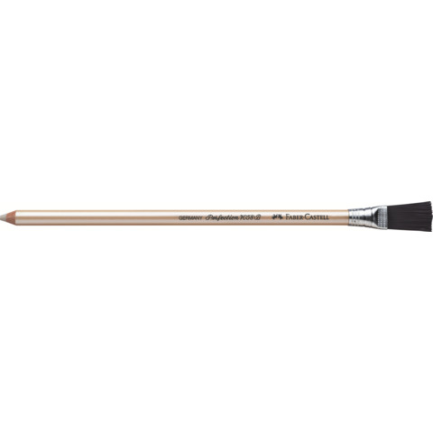 Gomma a penna Faber-Castell Perfection 7058-B con spazzolino per dattilo bianca 185800