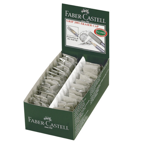 Gommini salvapunta Faber-Castell Grip 2001 grigio bustina da 2 – 187000