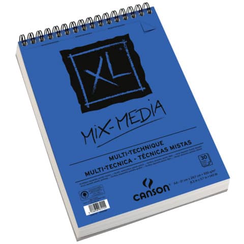 Album spiralato Canson Mix Media XL bianco 300 g/m² 30 fogli A4 C200807215