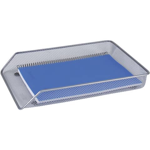 Vaschetta portadocumenti Q-Connect caricamento frontale 35x27xH.3 cm argento – KF00843