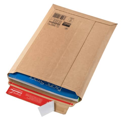Busta rigida per spedizioni ColomPac in cartone ondulato f.to 30,3×41,3 cm avana CP010.07