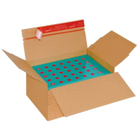 Scatola automontante ad altezza variabile ColomPac f.to 31×23,8×8-17 cm avana – CP 141.205