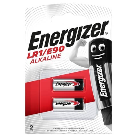 Batterie alcaline a bottone ENERGIZER LR1/E90 conf. da 2 – E300803302