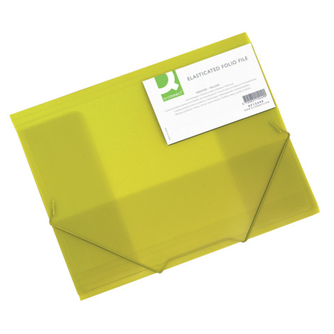 Cartellina a 3 lembi Q-Connect A4 ppl dorso espandibile 0-3 cm giallo – KF15449