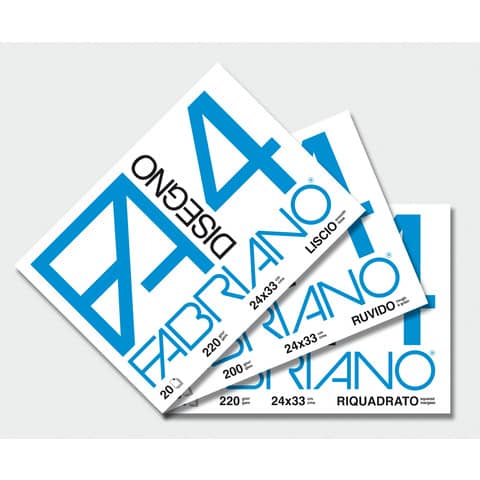 Album da disegno Fabriano F4 220 g/m² 24×33 cm 20 ff. lisci 05200597