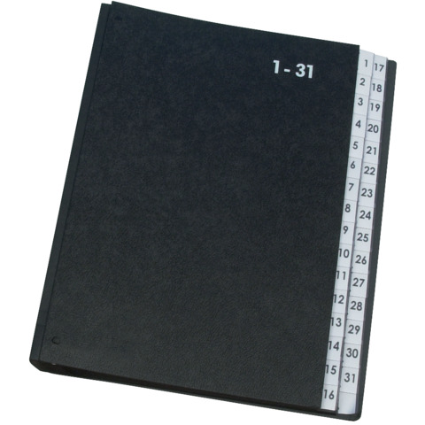 Classificatore numerico Q-Connect 270×340 mm nero 1-31 – KF04564