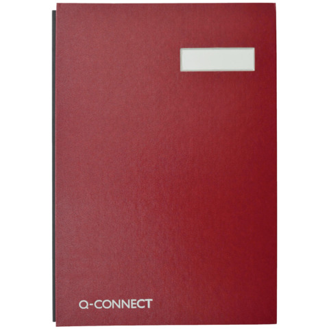 Libro firme Q-Connect 20 pagine 24×35 cm rosso KF31011