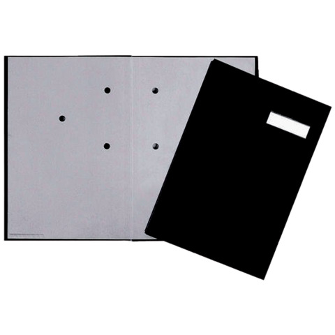 Libro firme Q-Connect 20 pagine 24×35 cm nero KF31014