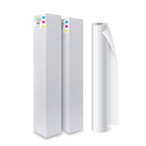 Rotolo carta plotter Rotolificio Pugliese pura cellulosa opaca Cristal 90 g/mq 91,4 cm x 50 m – D91P19Q