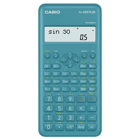 Calcolatrice scientifica Casio con 181 funzioni. Ammessa alla Maturità – FX-220PLUS-2-W-EH
