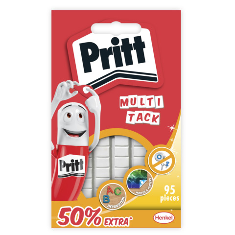 Adesivi rimovibili Pritt gommini Multi-Tack bianco Blister da 95 gommini – 2679462