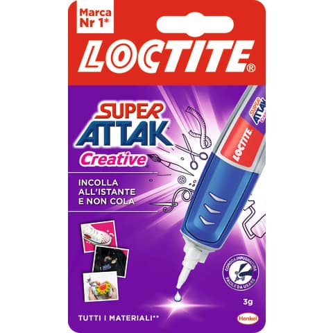 Colla Loctite Super Attak Creative 3 gr – trasparente 2954983