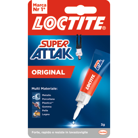 Colla Loctite Super Attak Original Plus 3 g trasparente 2971871