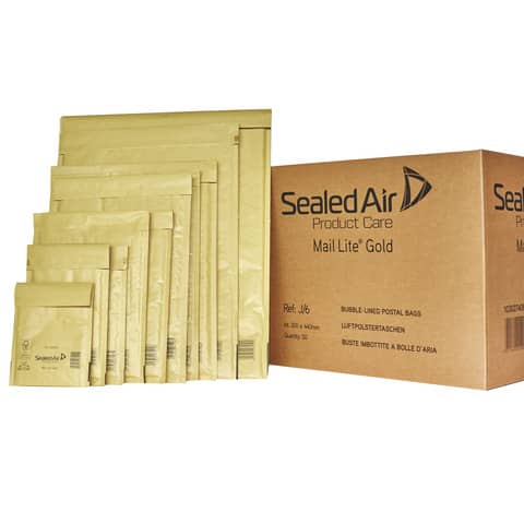 Buste imbottite Mail Lite® Gold G 24×33 cm Avana conf. 50 pezzi – 103027406