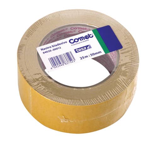 Nastro biadesivo Comet per pavimenti universale – Permanente 50 mm x 25 m 64620-00012-00