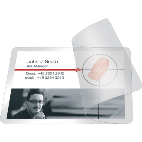 Pouches per plastificazione a freddo Q-Connect per carte di credito f.to 10×6.6 cm Conf. 10 pezzi – KF27057