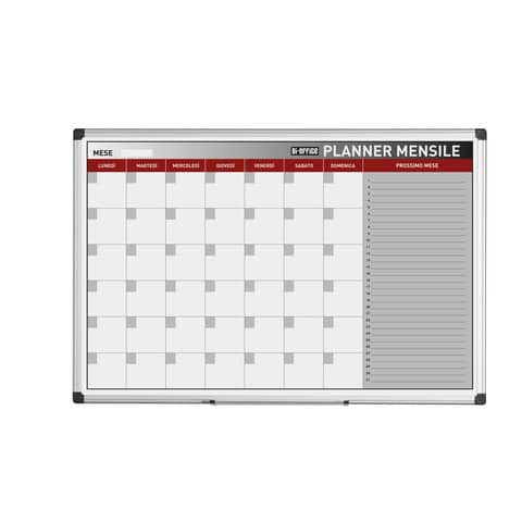 Planning Bi-office mensile  magnetico 90×60 cm bianco GA03267170