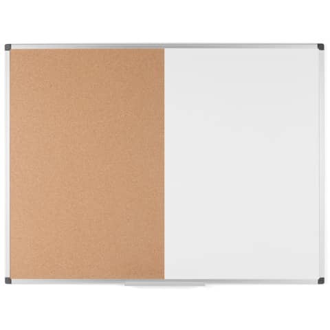 Pannelli Bi-office Maya combinata sughero/acciaio 90×60 cm. bianco XA0303170