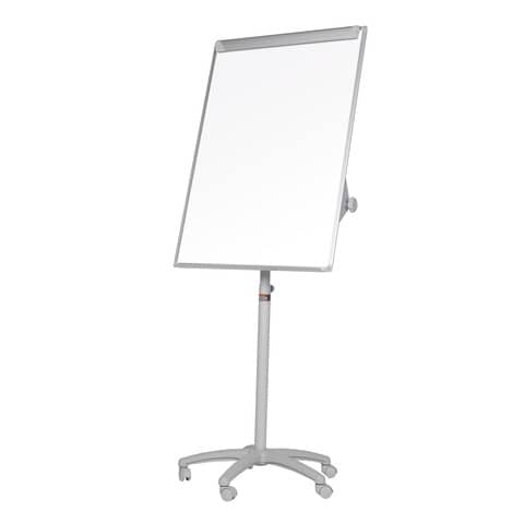 Lavagna a fogli mobili con 5 ruote Q-Connect cancellabile acciaio laccato 70×100 cm grigio – KF04159