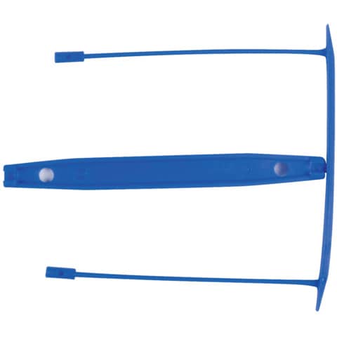 Clip fermafogli Q-Connect blu passo 8 cm conf. 100 pezzi – KF02282