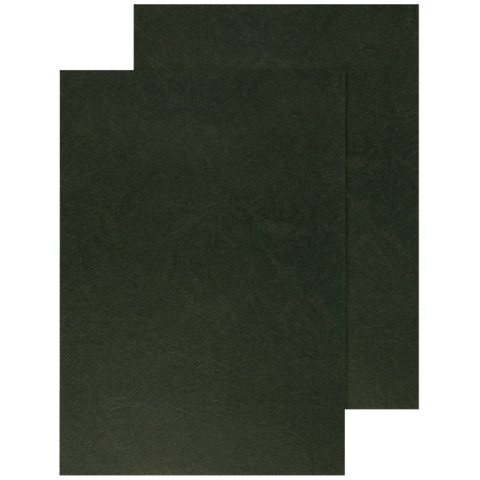Copertina per rilegatura Q-Connect A4 250 g/mq nero goffrato conf. 100 pezzi – KF00501