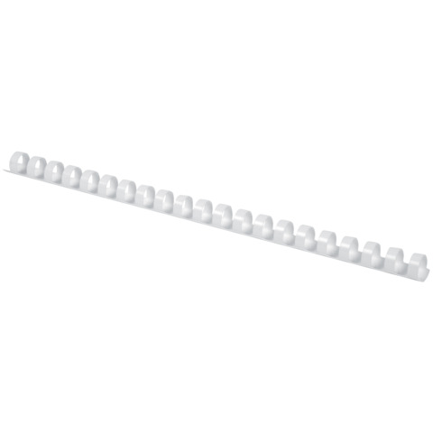 Dorsi a spirale in PVC per rilegatura Q-Connect A4 – 21 anelli 10 mm – fino a 55 ff bianco – conf. 100 pz – KF24021