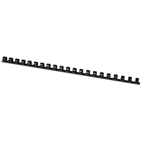 Dorsi a spirale in PVC per rilegatura Q-Connect A4 – 21 anelli 12 mm – fino a 80 ff nero – conf. 100 pz – KF24022
