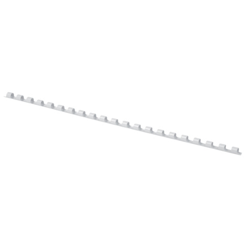 Dorsi a spirale in PVC per rilegatura Q-Connect A4 – 21 anelli 6 mm – fino a 25 ff bianco – conf. 100 pz – KF24017