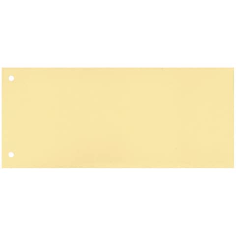 Separatore per archivio con due fori Q-Connect 24×10,5 cm 190 g/m² giallo conf. da 100 – KF00516