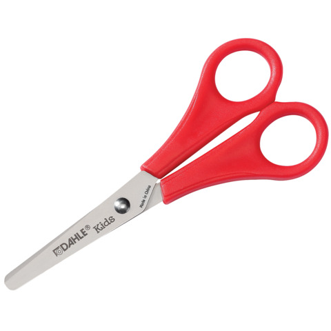 Forbici per destrorsi Dahle centimetrate 13 cm punte arrotondate – colori assortiti – R054627