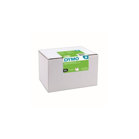 Rotoli da 220 etichette Dymo LabelWriter Spediz./Badge 101×54 mm bianco value pack da 12 rotoli – S0722420