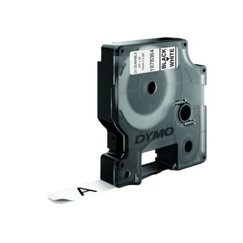 Nastro per etichettatrici Dymo D1 12 mm x 5,5 m nero/bianco 1978364