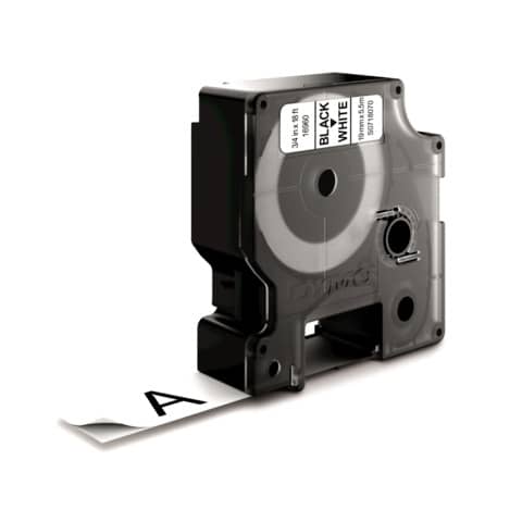 Nastro per etichettatrici Dymo D1 Poliestere extra strong 19 mm x 5,5 m nero/bianco – S0718070