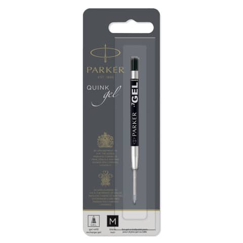 Refill gel Parker nero M  in blister – 1950344