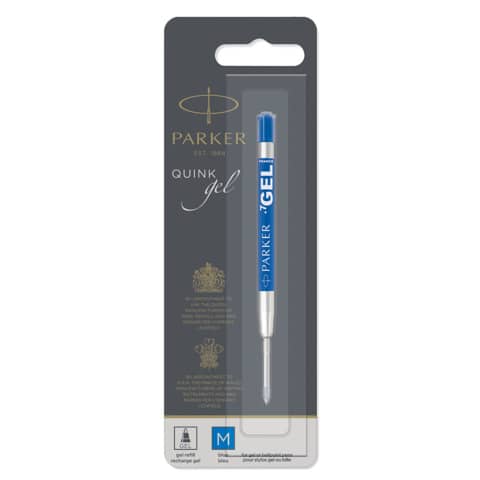 Refill gel Parker blu M  in blister – 1950346