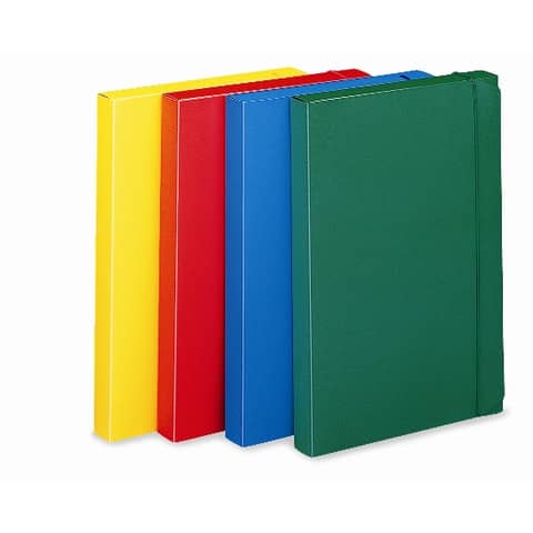Cartella portaprogetti con elastico LEONARDI 24×35 cm dorso 3 cm verde U140VE