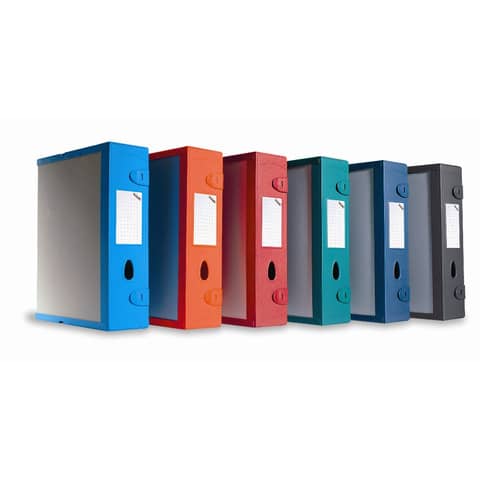 Scatola archivio LEONARDI Combi Box E500 dorso 9 cm azzurro – 29,8×36,2 cm E500AZ