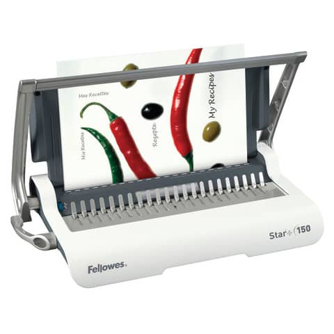Rilegatrice a dorsi plastici FELLOWES Star+ 150 capacità di perforazione 15 fogli – 5627501