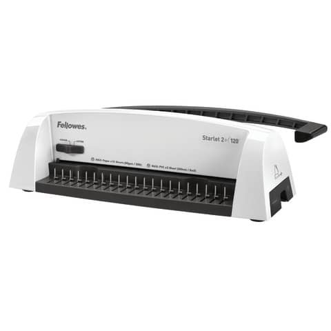 Rilegatrice a dorsi plastici FELLOWES Starlet 2+ 120 capacità di perforazione 12 fogli – 5227901