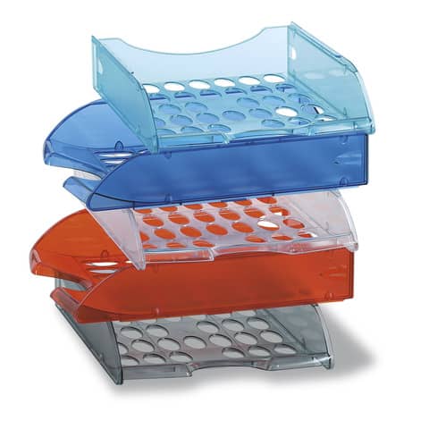 Vaschetta portacorrispondenza Leonardi Modula polistirolo trasparente naturale 26×34,5×6,5 cm – E040TN