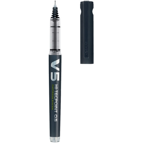 Penna roller ricaricabile a inchiostro liquido Pilot HI-TECPOINT V5 Begreen 0,5 mm nero – 040325