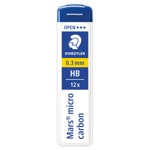 Astuccio 12 mine sottili HB Staedtler Mars Micro Carbon 250 0,3 mm – 250 03-HB