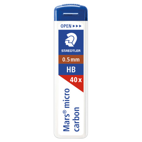 Astuccio 40 mine sottili HB Staedtler Mars Micro Carbon 255 0,5 mm – 255 05-HB