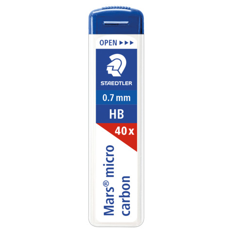 Astuccio 40 mine sottili HB Staedtler Mars Micro Carbon 255 HB 0,7 mm – 255 07-HB