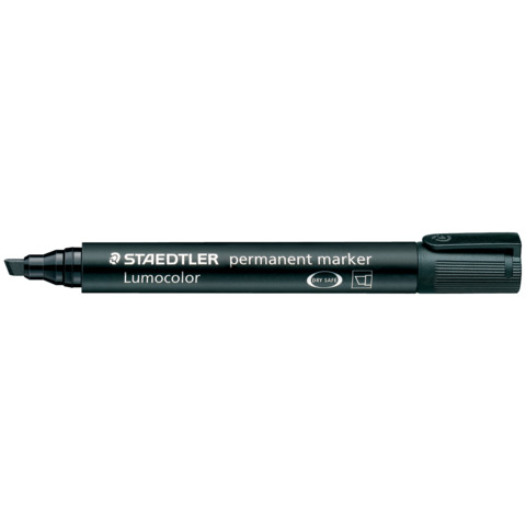 Marcatore punta a scalpello Staedtler Lumocolor permanent marker 350 2-5 mm nero – 350-9