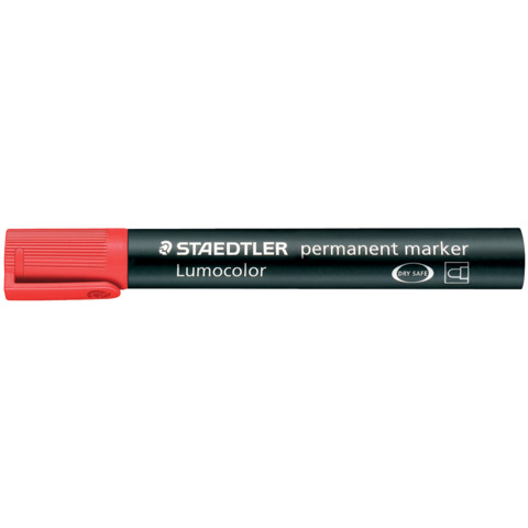 Marcatore permanente punta tonda Staedtler Lumocolor permanent marker 352 2 mm rosso – 352-2