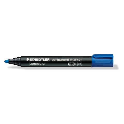Marcatore permanente punta tonda Staedtler Lumocolor permanent marker 352 2 mm blu – 352-3